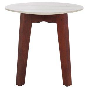 Marble Walnut Cheyenne Accent Table