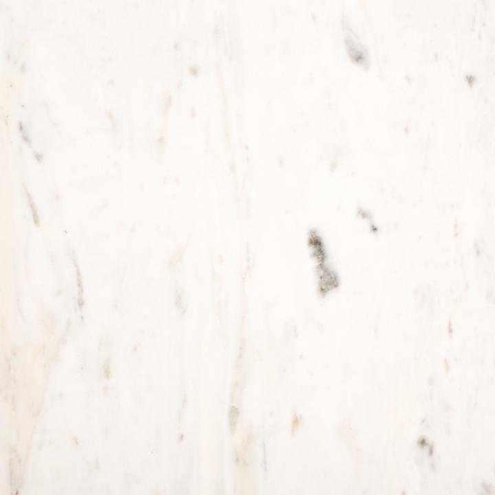 White Marble Iron Maisie Accent Table