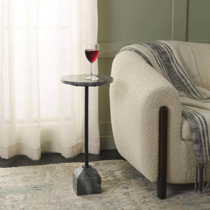 Gray Marble Iron Vera Cocktail Table