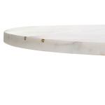 Copper Metal Marble Alberta Accent Table