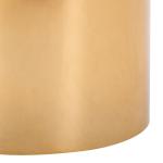 Copper Metal Marble Alberta Accent Table