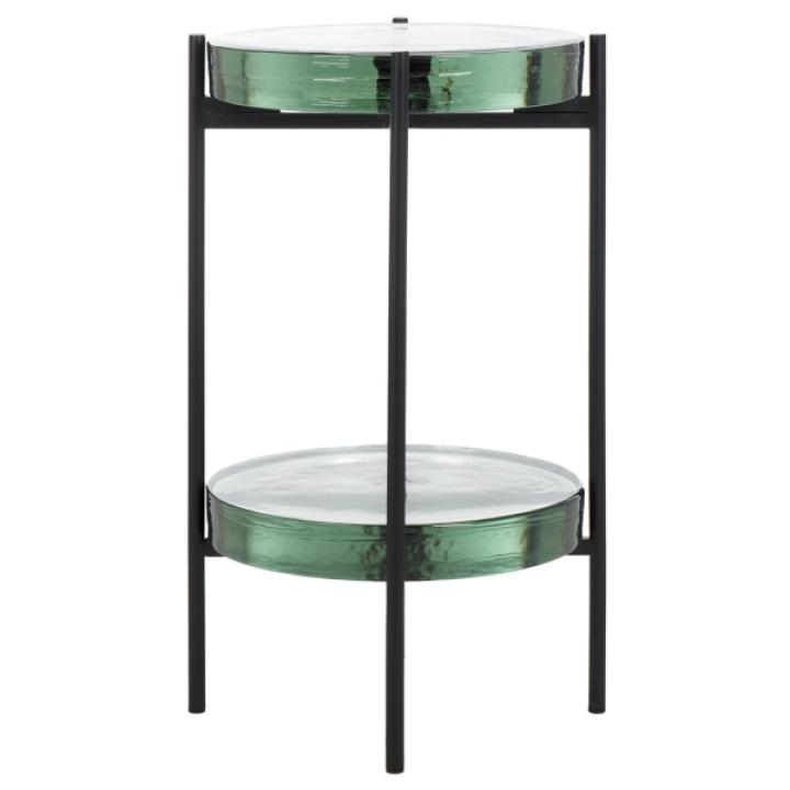 Clear Glass Round Katharine Accent Table