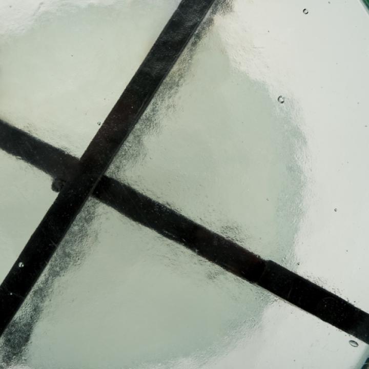 Clear Glass Round Katharine Accent Table