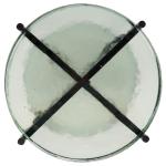 Clear Glass Round Katharine Accent Table