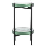 Clear Glass Round Katharine Accent Table