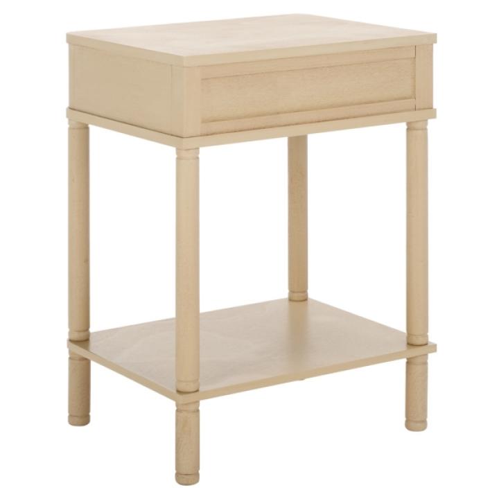 Natural Wood Mina End Table