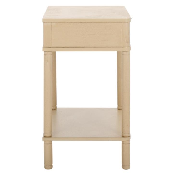 Natural Wood Mina End Table