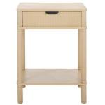 Natural Wood Mina End Table