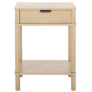 Natural Wood Mina End Table