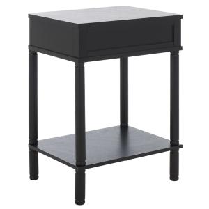 Black Wood Mina End Table