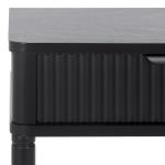 Black Wood Mina End Table