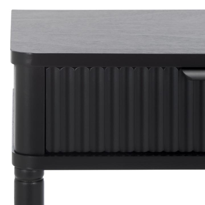 Black Wood Mina End Table