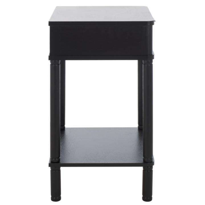 Black Wood Mina End Table