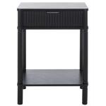 Black Wood Mina End Table