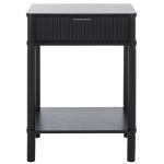Black Wood Mina End Table