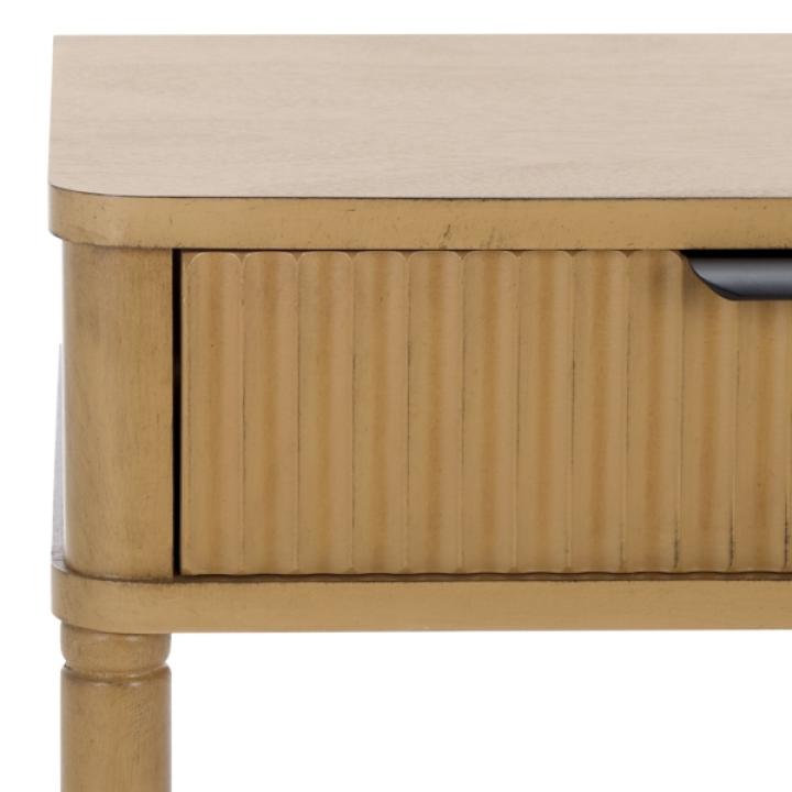 Desert Brown Wood Mina End Table