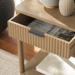 Desert Brown Wood Mina End Table