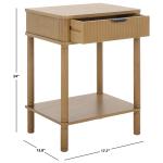 Desert Brown Wood Mina End Table