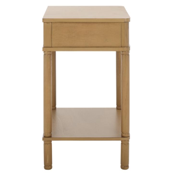 Desert Brown Wood Mina End Table