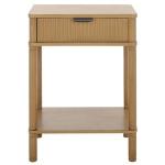 Desert Brown Wood Mina End Table