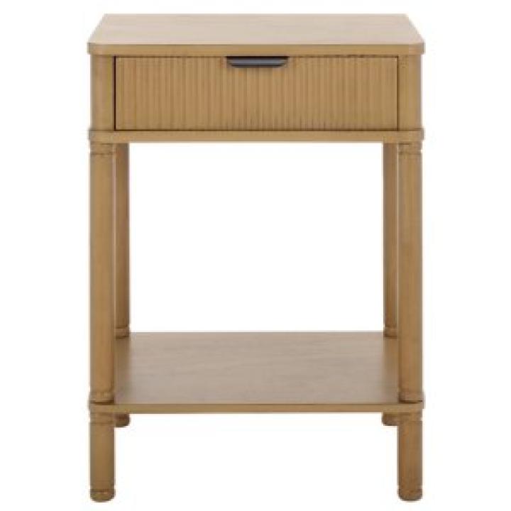 Desert Brown Wood Mina End Table