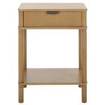 Desert Brown Wood Mina End Table