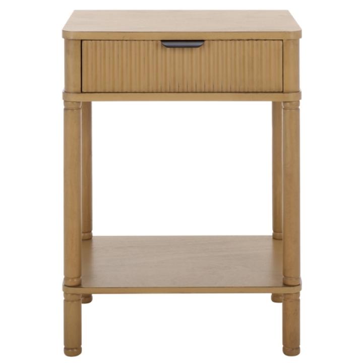 Desert Brown Wood Mina End Table