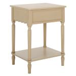 Natural Wood 1-Drawer Cottage Accent Table