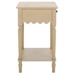 Natural Wood 1-Drawer Cottage Accent Table