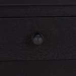 Black Wood 1-Drawer Cottage Accent Table