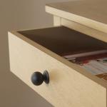 Desert Brown Wood 1-Drawer Cottage Accent Table