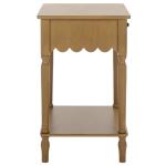 Desert Brown Wood 1-Drawer Cottage Accent Table