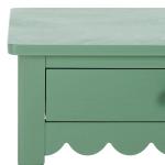 Green Wood 1-Drawer Cottage Accent Table