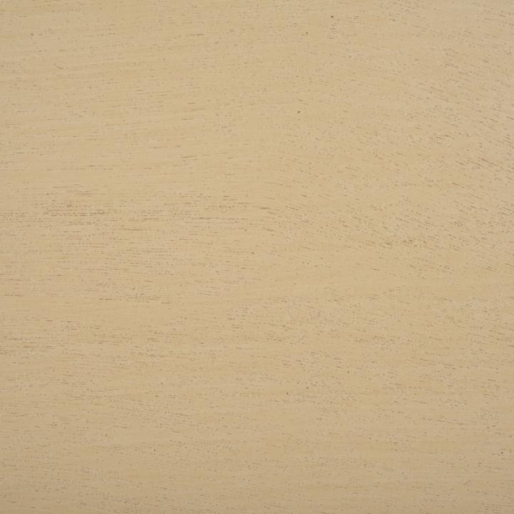 Scalloped Natural Wood Cottage Accent Table