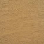 Scalloped Brown Wood Cottage Accent Table