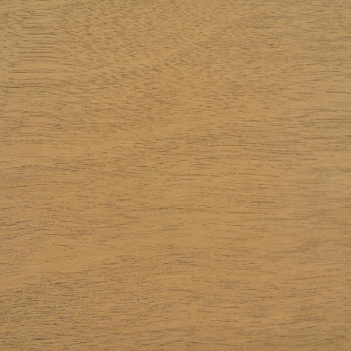 Scalloped Brown Wood Cottage Accent Table