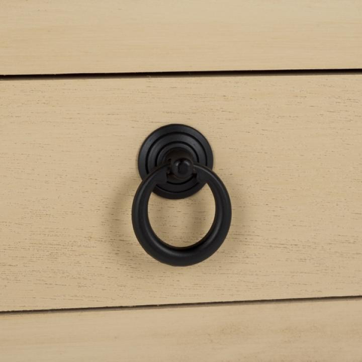 Natural Wood 2-Tier Cottage Accent Table