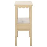 Natural Wood 2-Tier Cottage Accent Table