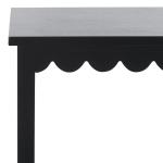 Black Wood 2-Tier Cottage Accent Table