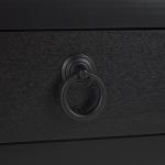 Black Wood 2-Tier Cottage Accent Table