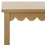 Brown Wood 2-Tier Cottage Accent Table