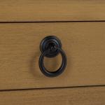 Brown Wood 2-Tier Cottage Accent Table