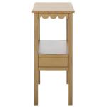Brown Wood 2-Tier Cottage Accent Table
