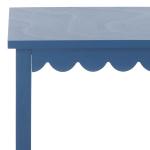 Blue Wood 2-Tier Cottage Accent Table