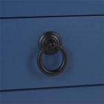 Blue Wood 2-Tier Cottage Accent Table