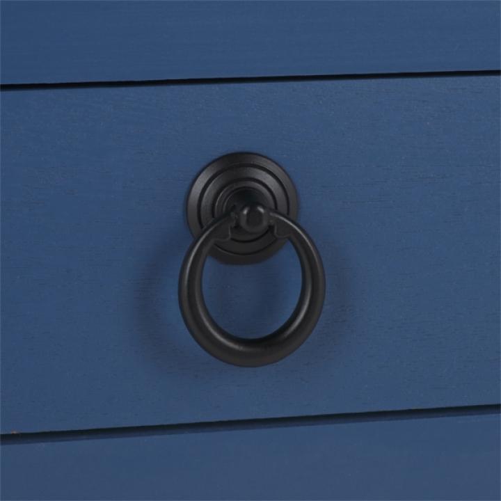 Blue Wood 2-Tier Cottage Accent Table