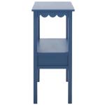 Blue Wood 2-Tier Cottage Accent Table