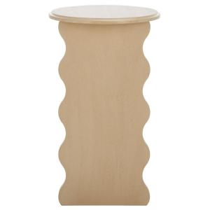 Natural Wood Dollie Accent Table