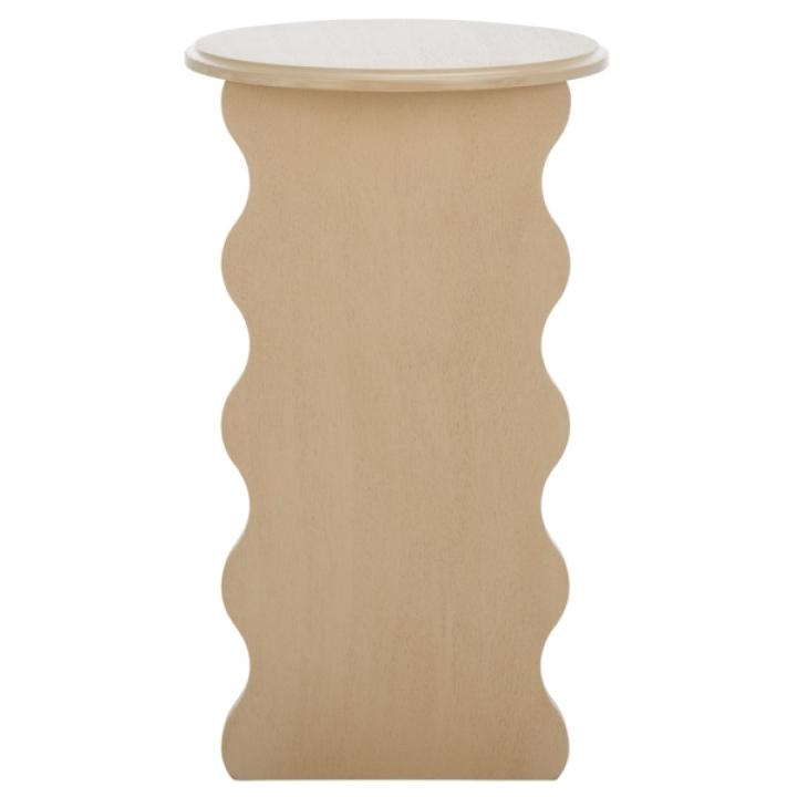 Natural Wood Dollie Accent Table