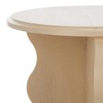 Natural Wood Dollie Accent Table